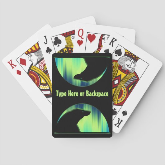 Aurora Beer Kaarten Gepersonaliseerde Beer die Kaa (Achterkant)