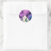Aurora Berghuwelijk Ronde Sticker (Tas)