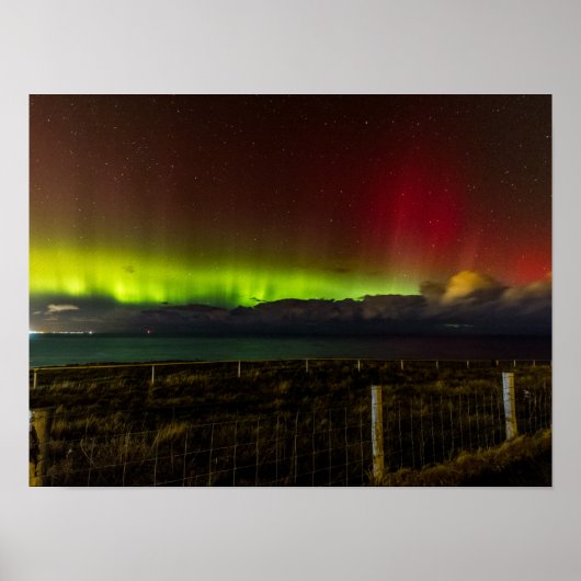 Aurora bij South Shields Poster/Print Poster (Voorkant)
