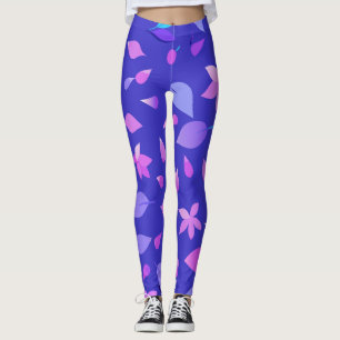 Aurora Bloom: Zachte gradiënten met bloemblaadjes Leggings