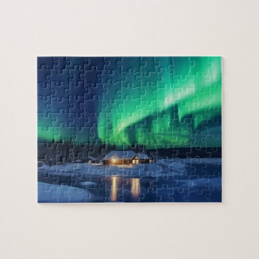 Aurora boreaal IJsland Legpuzzel (Horizontaal)