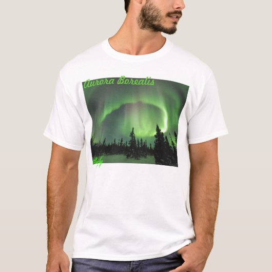 Aurora borealis 2 t-shirt (Voorkant)