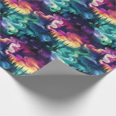 Aurora Borealis 3D Dreamscape: Etherisch ontwerp Cadeaupapier (Hoek)