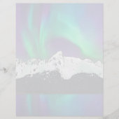 Aurora Borealis - 8,5 "x 11" briefpapier blad (Voorkant)