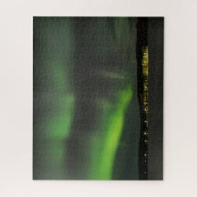 Aurora borealis aan de hemel in Lapland