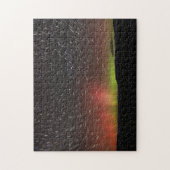 Aurora borealis aan de noordelijke horizon legpuzzel (Verticaal)