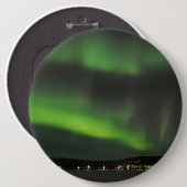 Aurora borealis aan de skiep ronde button 6,0 cm (Voorkant /achterkant)