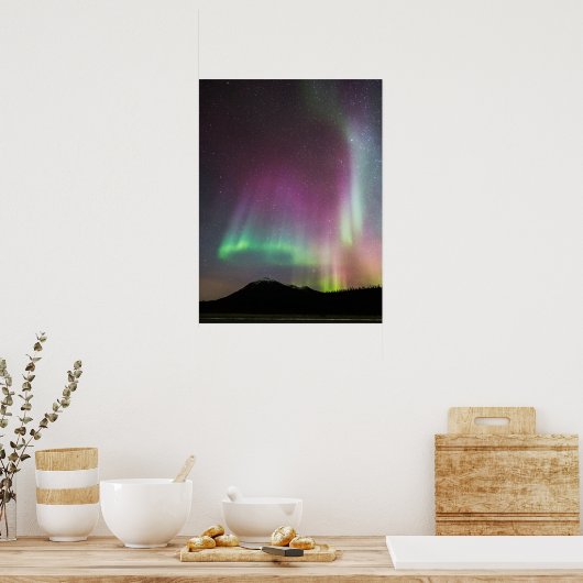 Aurora Borealis Alaska Brooks Range, Alaska Poster (Keuken)
