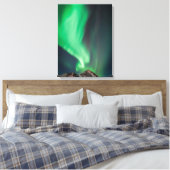 Aurora Borealis | Anchorage, Alaska Canvas Afdruk (Insitu (Slaapkamer))