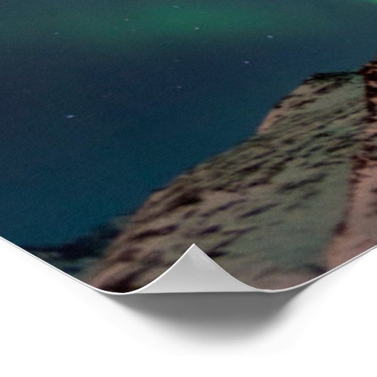 Aurora Borealis | Anchorage, Alaska Poster (Hoek)