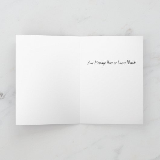 Aurora Borealis Arctic Fox Aurora Wintery Woodland Feestdagen Kaart (Binnen)