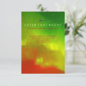 AURORA BOREALIS Bar Bat Mitzvah Party Kaart (Staand voorkant)