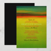 AURORA BOREALIS Bar Bat Mitzvah Uitnodiging (Voorkant / Achterkant)