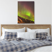 Aurora Borealis | Bergen Fairbanks Alaska Canvas Afdruk (Insitu (Slaapkamer))