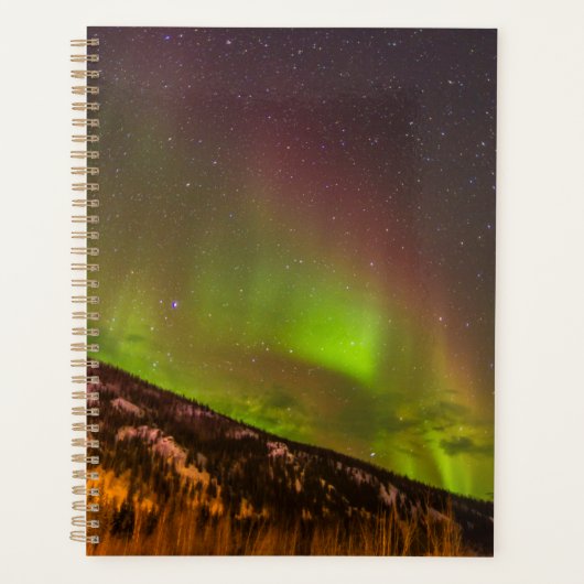 Aurora Borealis | Bergen Fairbanks Alaska Planner (Voorkant)