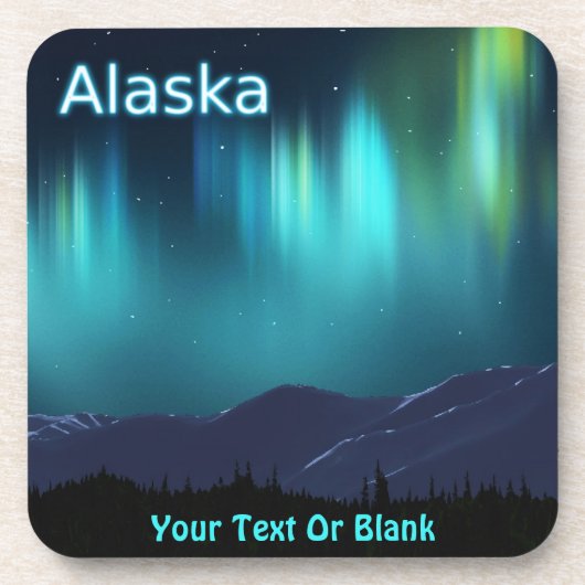 Aurora Borealis Bier Onderzetter (Voorkant)