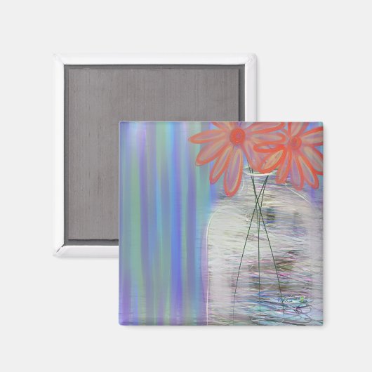 Aurora Borealis Boeket Originele Kunst Magneet (Voorkant / Achterkant)