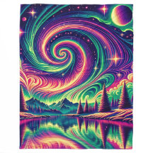 "Aurora Borealis boven het reflecterende meer"