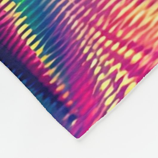 "Aurora Borealis boven het reflecterende meer" Fleece Deken (Hoek)