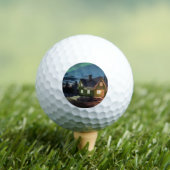 Aurora borealis boven winterhut golfballen (Insitu Shirt)