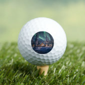 Aurora borealis boven winterhut golfballen (Insitu Shirt)