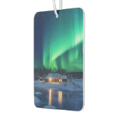 Aurora borealis boven winterhut luchtverfrisser (Links)