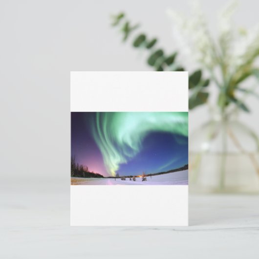 Aurora Borealis Briefkaart (Staand voorkant)