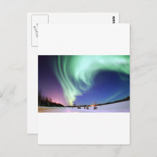 Aurora Borealis Briefkaart (Voorkant / Achterkant)