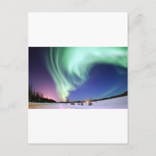 Aurora Borealis Briefkaart (Voorkant)