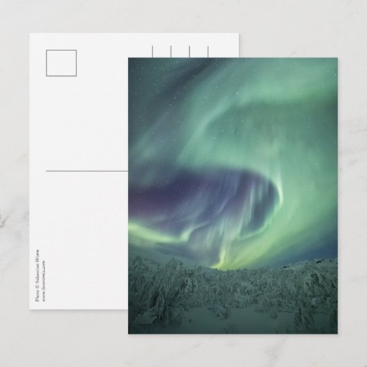 Aurora Borealis Briefkaart (Voorkant / Achterkant)