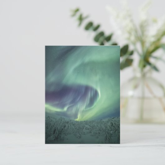 Aurora Borealis Briefkaart (Staand voorkant)