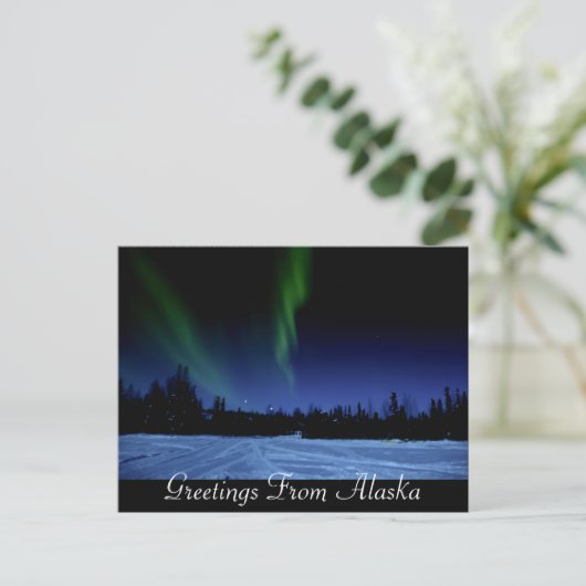Aurora borealis-Briefkaart Briefkaart (Staand voorkant)