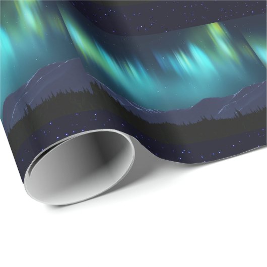 Aurora Borealis Cadeaupapier (Rol Hoek)