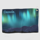 Aurora Borealis - Canada Golfhanddoek (Horizontaal)