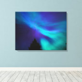 Aurora Borealis | Canada Ontario Sudbury Canvas Afdruk (Insitu (Houten vloer))