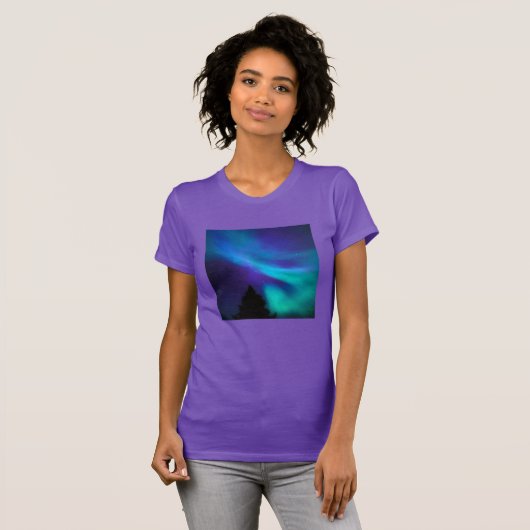 Aurora Borealis | Canada Ontario Sudbury T-shirt (Voorkant volledig)