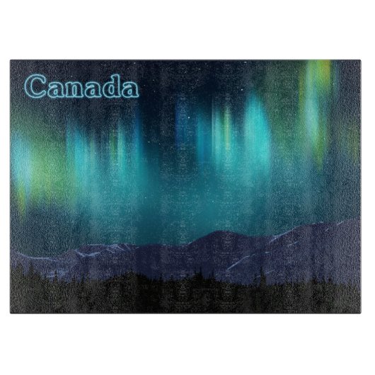 Aurora Borealis - Canada Snijplank (Voorkant)