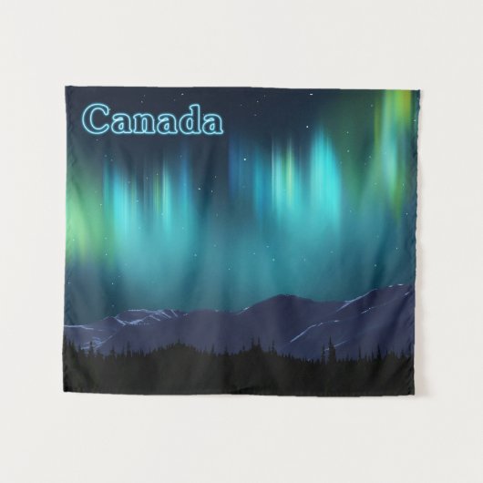 Aurora Borealis - Canada Wandkleed (Voorkant (horizontaal))