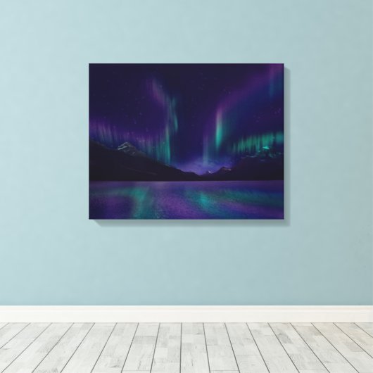 AURORA BOREALIS CANVAS AFDRUK (Insitu (Houten vloer))
