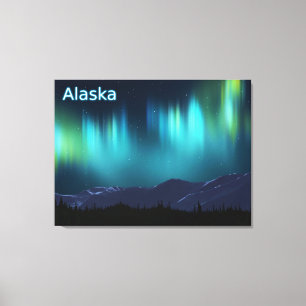Aurora Borealis Canvas Afdruk