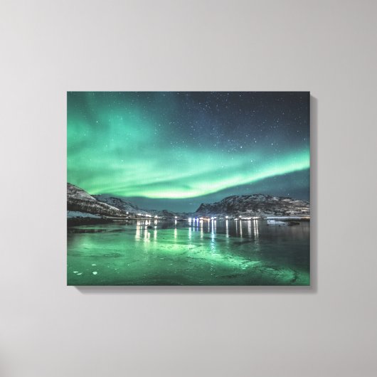 Aurora Borealis Canvas Afdruk (Voorkant)
