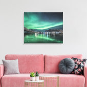 Aurora Borealis Canvas Afdruk (Insitu (Woonkamer))