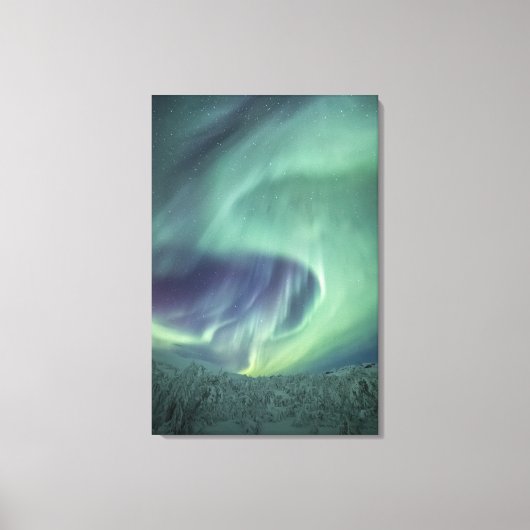 Aurora Borealis Canvas Afdruk (Voorkant)