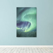 Aurora Borealis Canvas Afdruk (Insitu (Houten vloer))