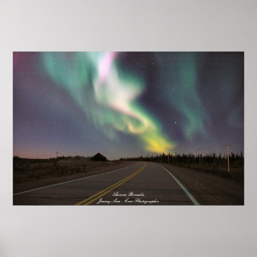 Aurora Borealis - Chisasibi Quebec Poster (Voorkant)