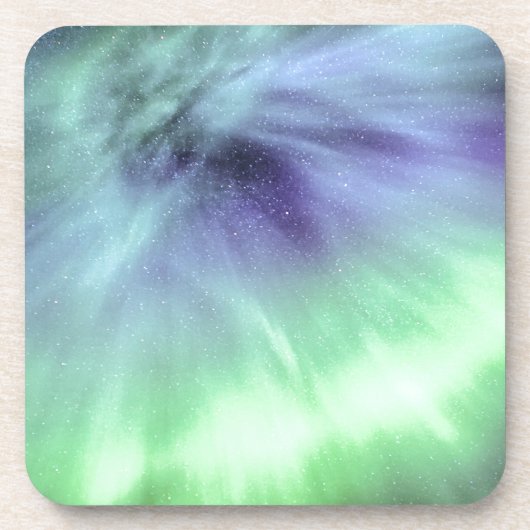 Aurora Borealis Drankjes Onderzetter (Voorkant)