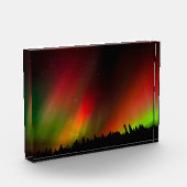 Aurora Borealis en bomen Fotoblokken (Links)