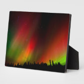 Aurora Borealis en bomen Fotoplaat (Zijkant)