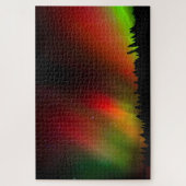 Aurora Borealis en bomen Legpuzzel (Verticaal)
