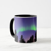 Aurora Borealis en bomen | Manitoba, Canada Mok (Voorkant links)